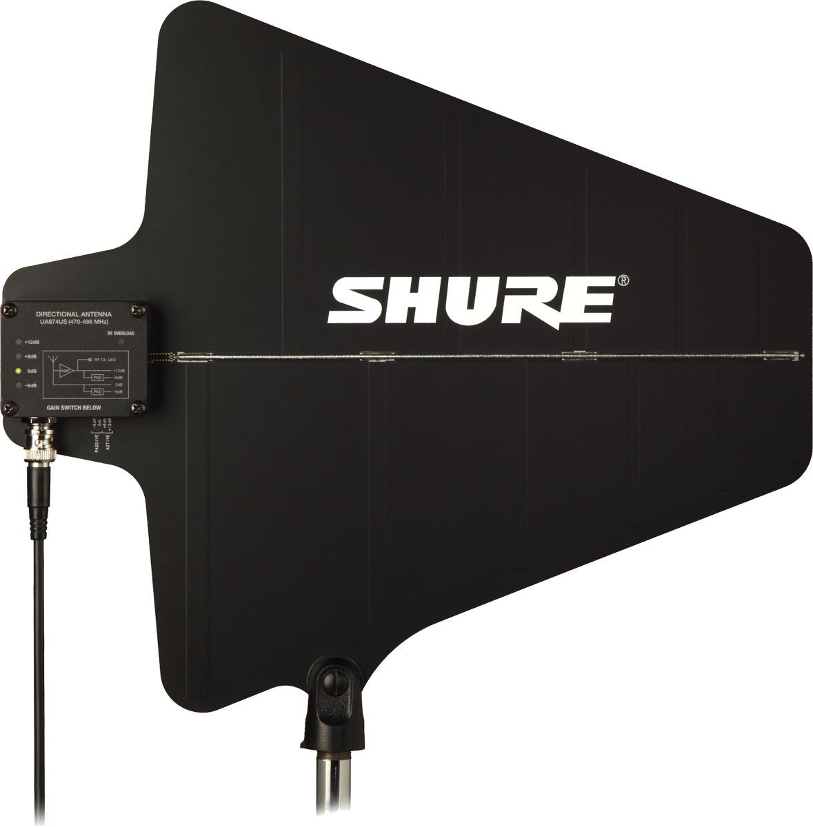 Shure UA874X Active Directional Antenna with Gain Switch