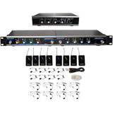 VocoPro USB-Play-8 Wireless 8-Channel Headset/Lapel Micophone/USB Interface System 902-927.2 MHz