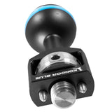 Kondor Blue 3/8 Inch Ball Head with Locating Pins for Magic Arms, Black