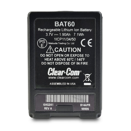 Clear-Com BAT60 | Spare FreeSpeak II Battery