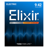 Elixir 12002 Nickel-Plated Steel NANOWEB Electric Guitar Strings - Super Light (9-42)