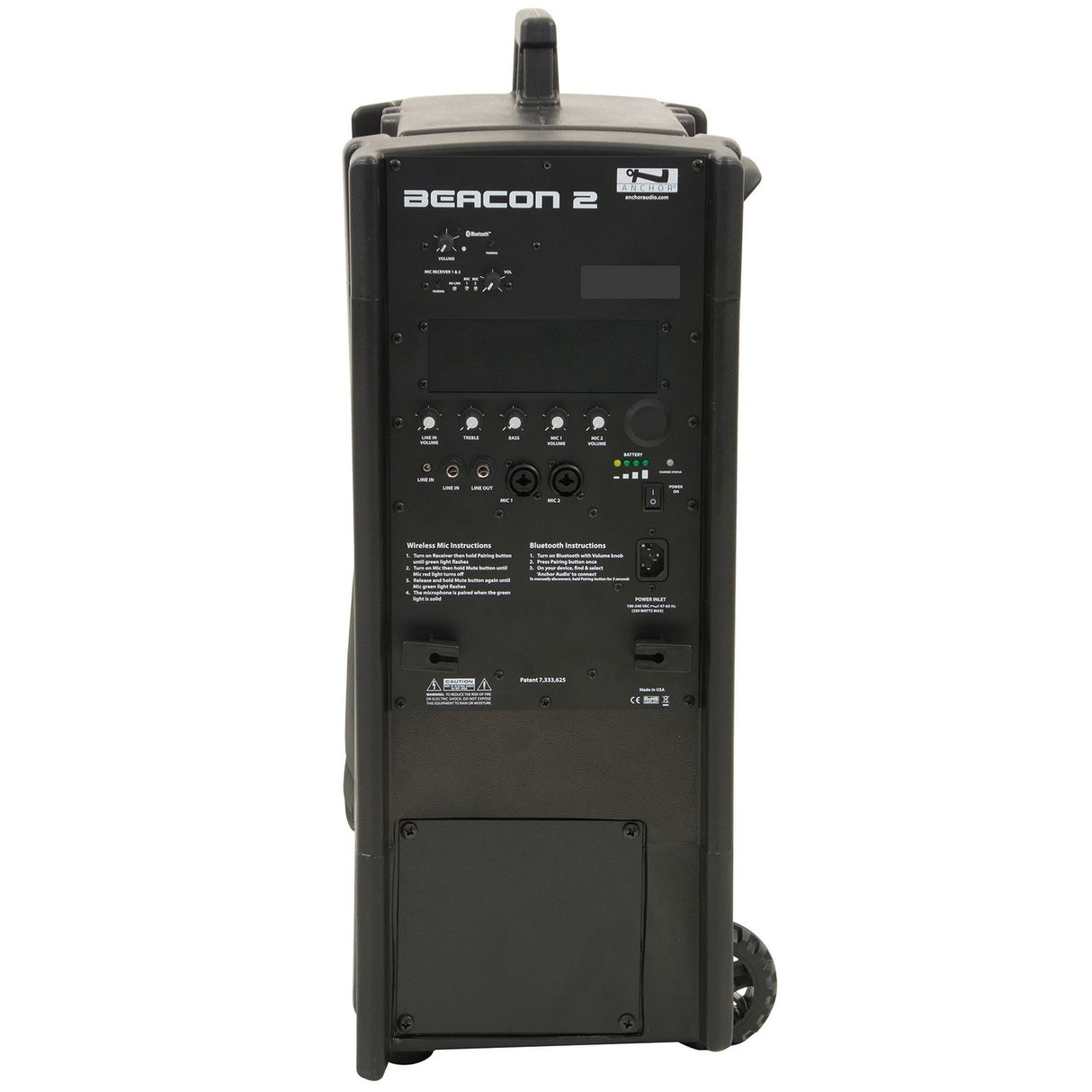 Anchor Audio BEA2-U2 | Beacon 2 with Built-in Bluetooth and Dual Wireless Mic Receiver