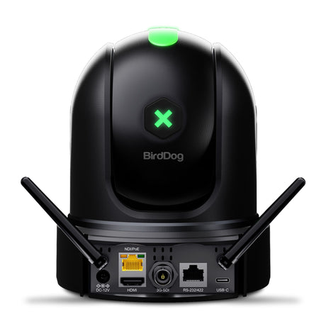 BirdDog X120 NDI|HX3 Enabled Wi-Fi Production 20x PTZ Camera, Black