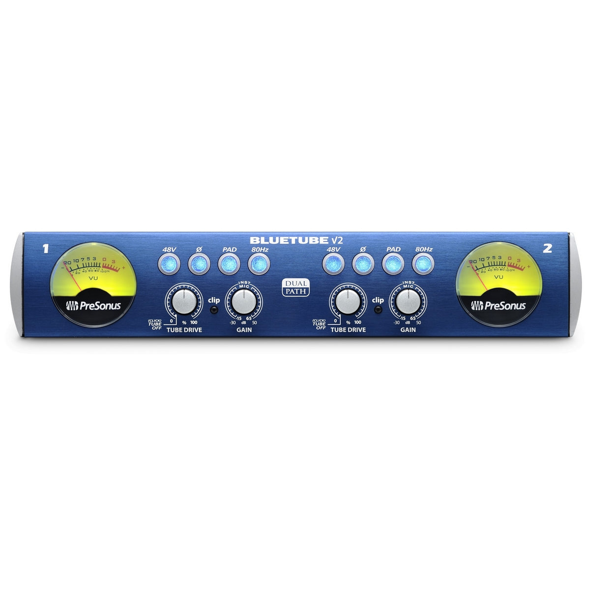 PreSonus BlueTube DP V2 2 channel Microphone Instrument Tube Preamplifier