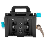 Kondor Blue 15mm LWS Arri/501 Side Loading Baseplate for Red Komodo/BMPCC/Mirrorless, Black