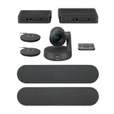 Logitech Rally Plus Premium Ultra-HD Conference Camera System with 2 Speakers 2 Microphone Pods Display Hub Table Hub