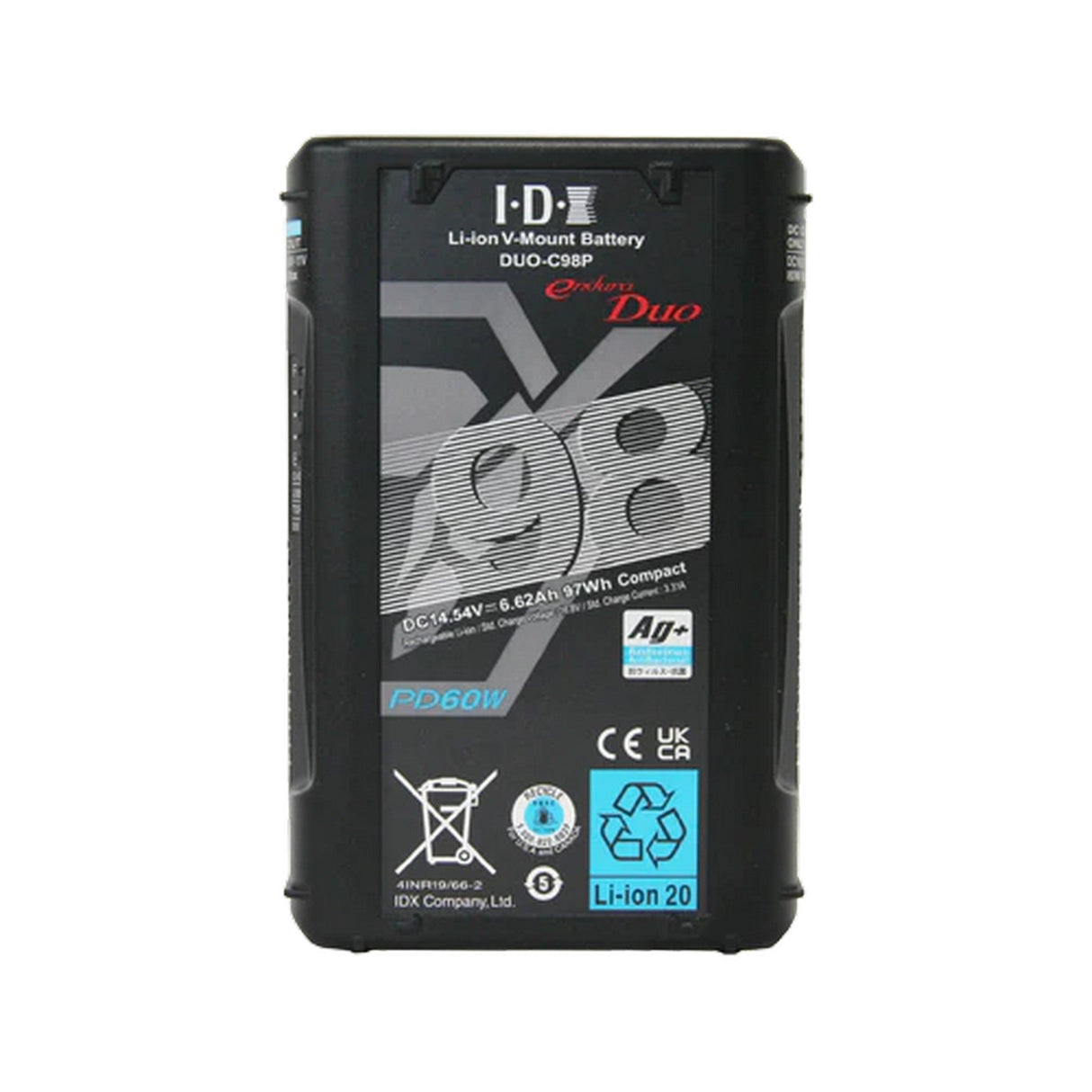 IDX DUO-C98P 97Wh High-Load Li-Ion V-Mount Battery with D-Tap/USB-PD