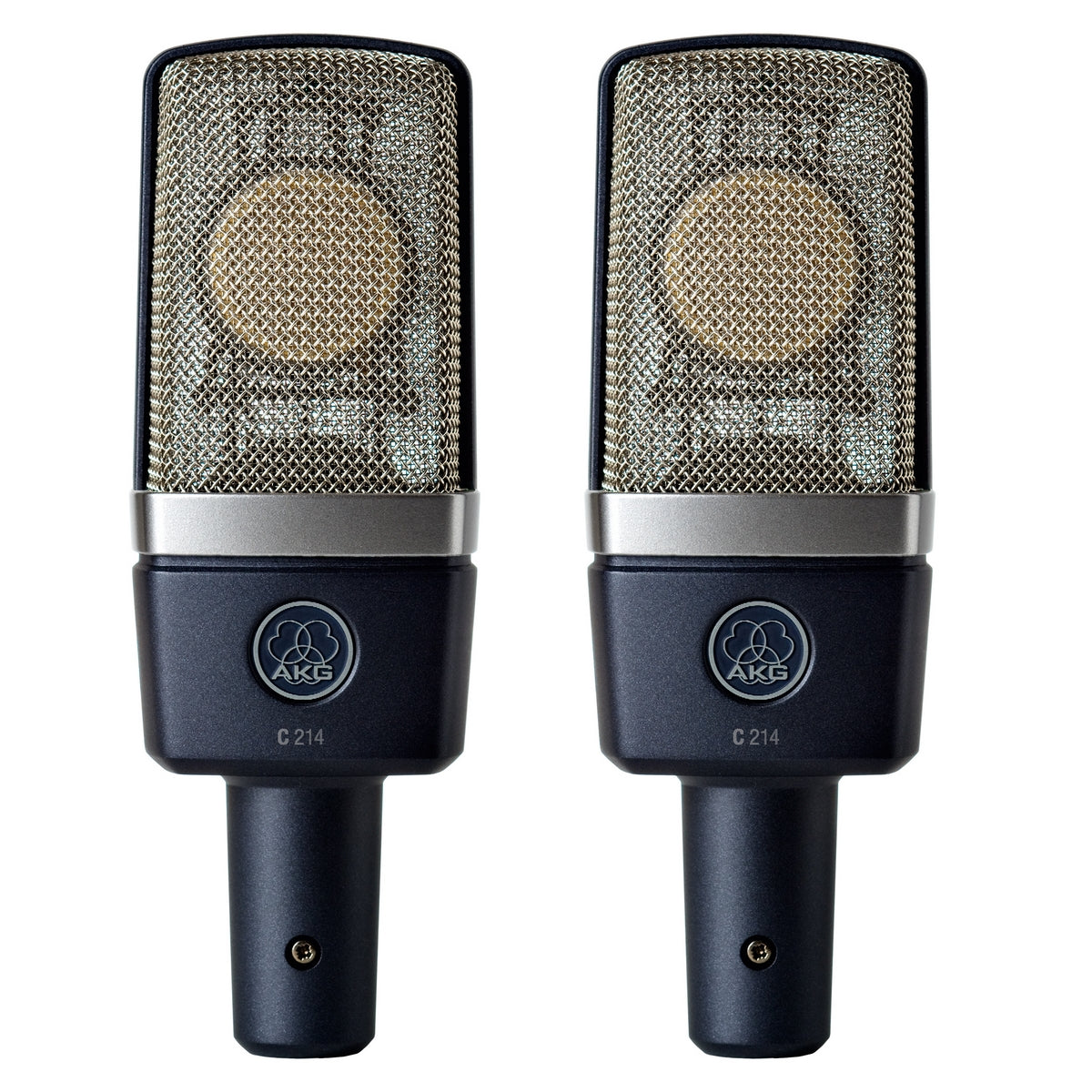 AKG C214 MATCHED PAIR | Professional Large Diaphragm Condenser Microphone for Vocal Solo Instruments Pair