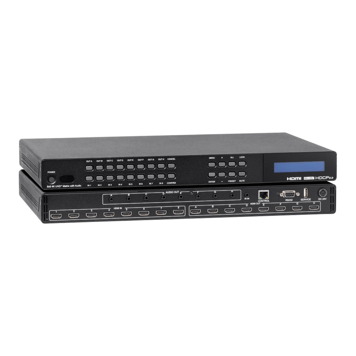 KanexPro HDMX88A-18G 8 x 8 HDMI 2.0 Matrix Switcher