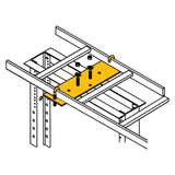 Lowell CLA-12RRP 12-Inch Wide Relay Rack Plate for Cable Ladder