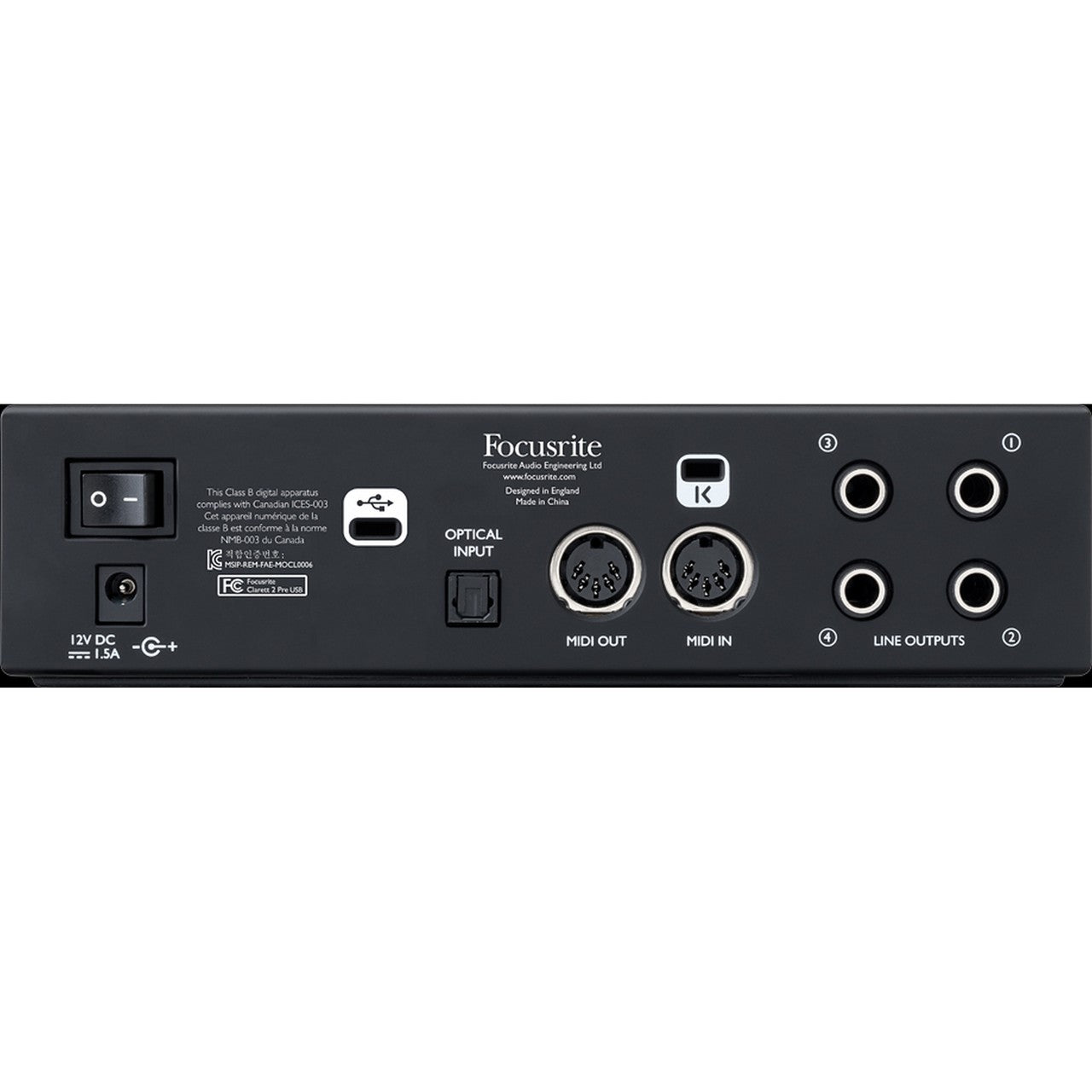 Focusrite Clarett 2Pre USB 10x4 USB Audio Interface – AVLGEAR