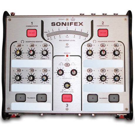 Sonifex CM-CU21 Commentator Unit, 2 Commentator and 1 Guest Positions