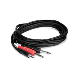 Hosa CMP-153 3ft 3.5mm TRS to Dual 1/4 in TS Cable