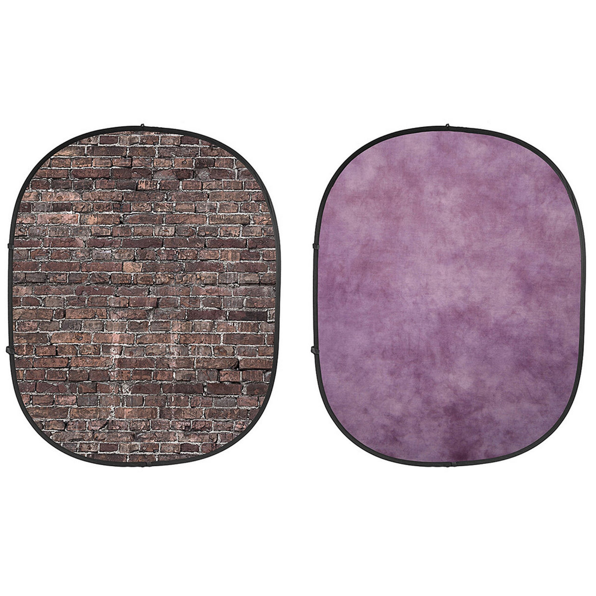 Savage CB192-KIT Collapsible Background, Grunge Brick/Purple 5 x 7-Feet Kit