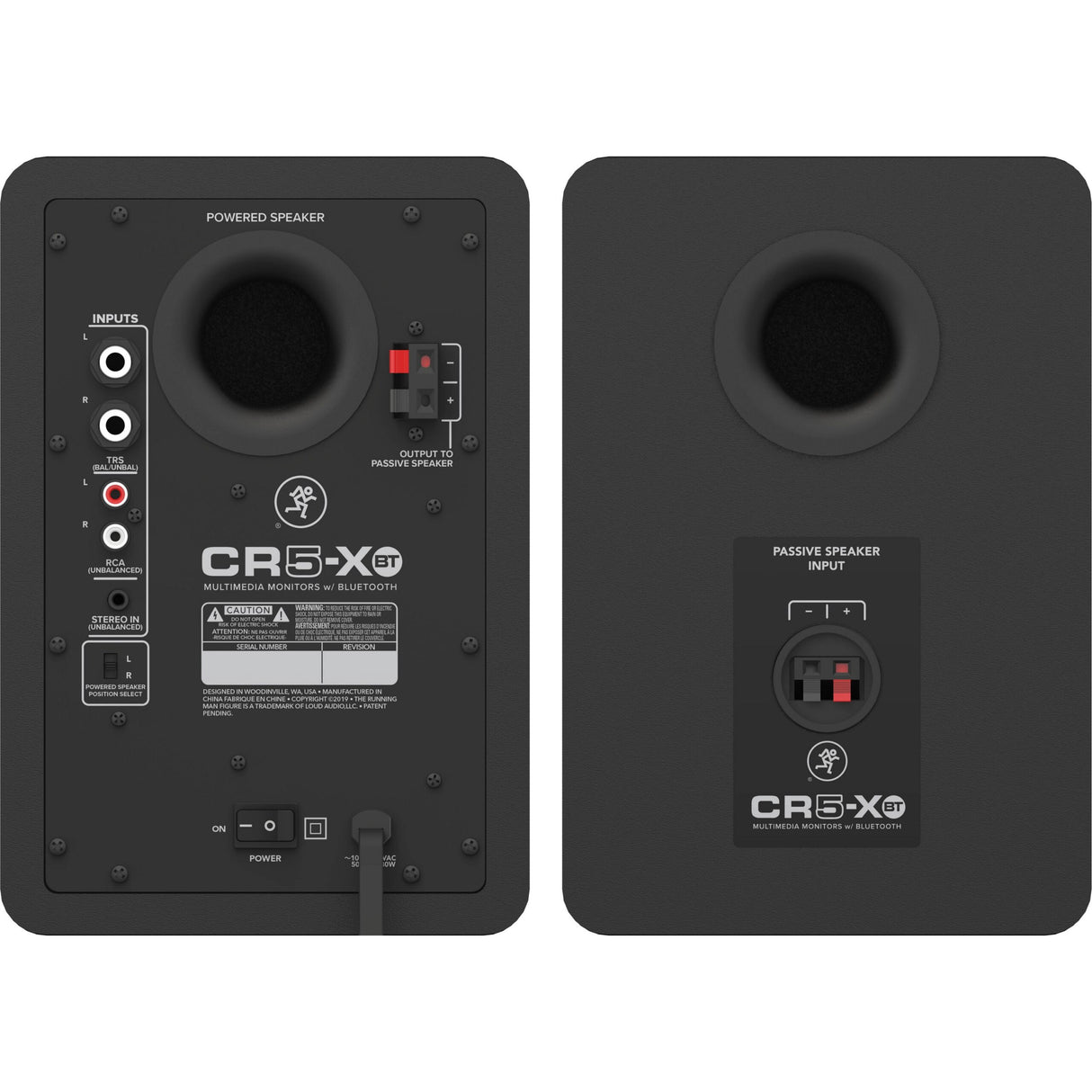 Mackie CR5-XBT 5-Inch Multimedia Monitors with Bluetooth, Pair