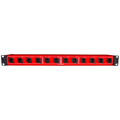 SoundTools CAT Rack Male XLR to etherCON Rackmount Unit, 3 x 4 Channel