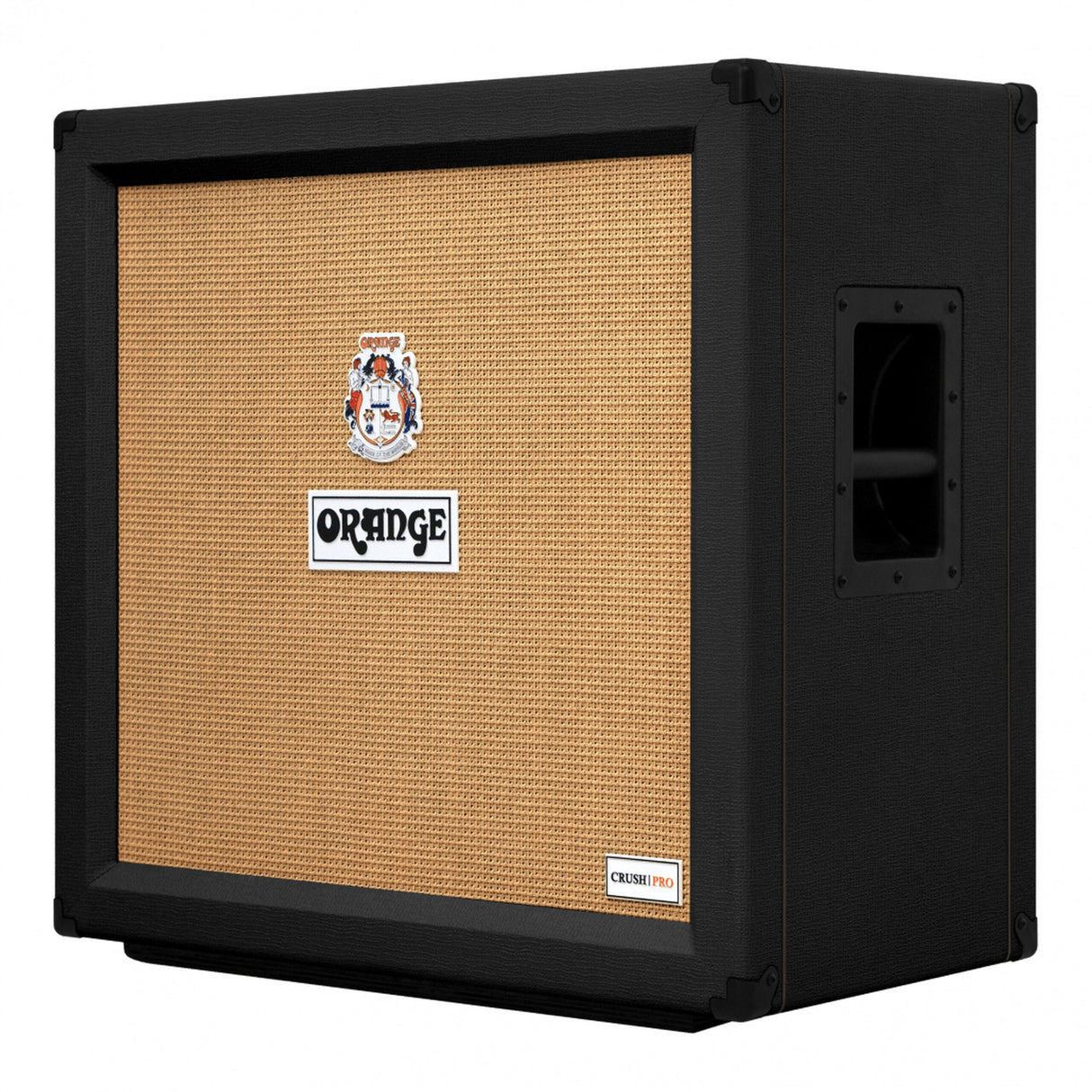 Orange Crush PRO 412 4 x 12 Closed Back Guitar Cabinet, Black