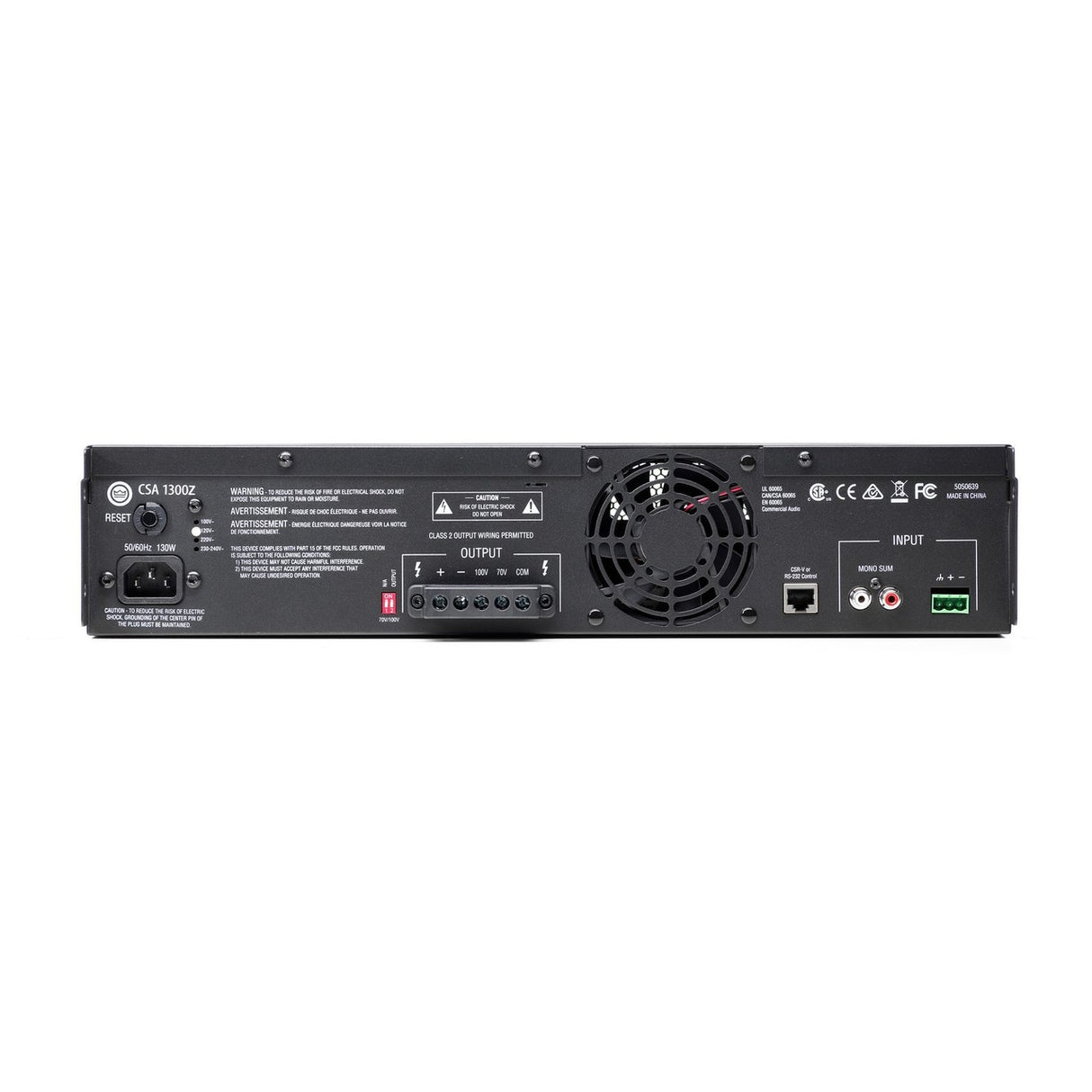 JBL CSA1300Z | Single-Channel 300-Watt Amplifier