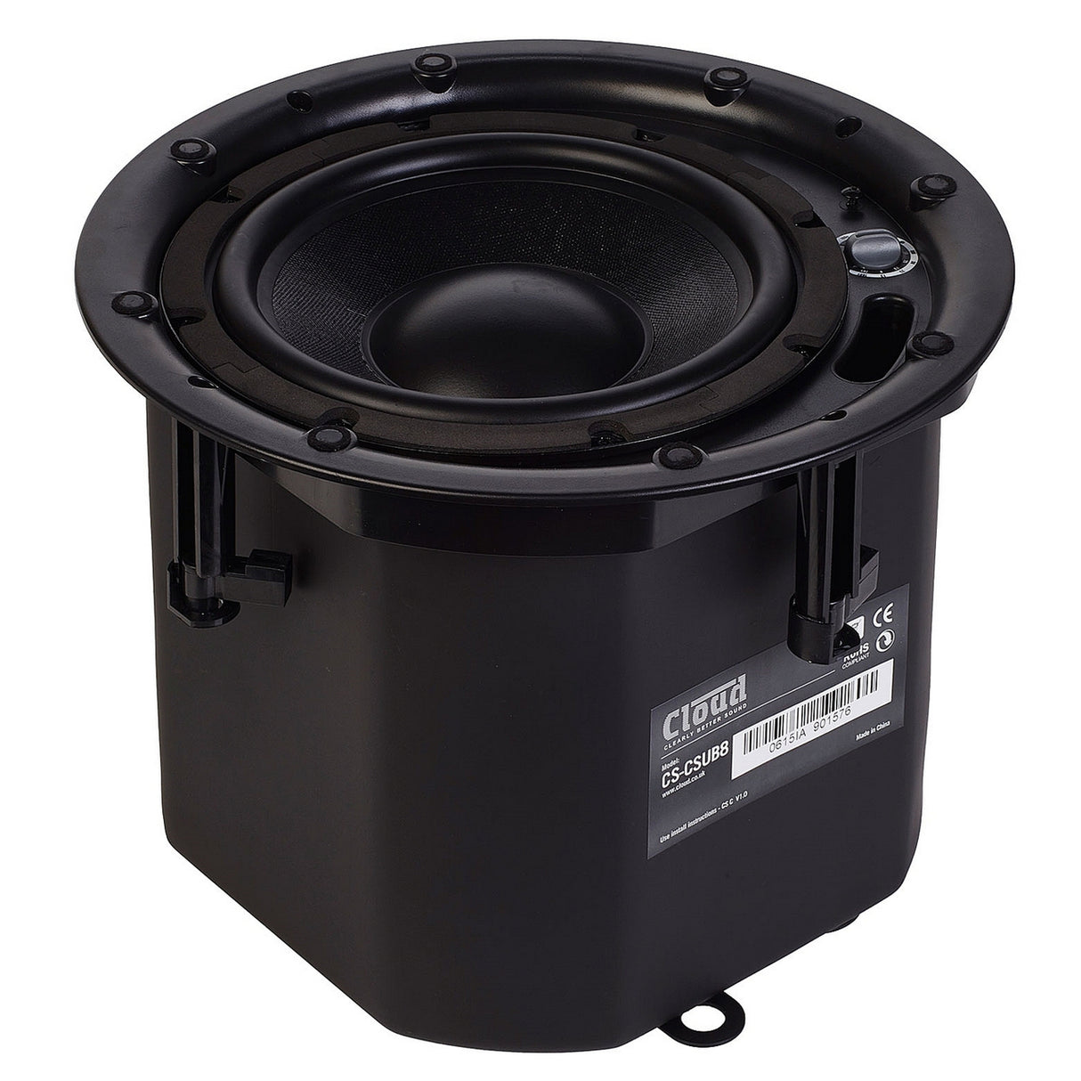 Cloud Electronics CS-CSUB8B | 8inch In Ceiling Subwoofer Black