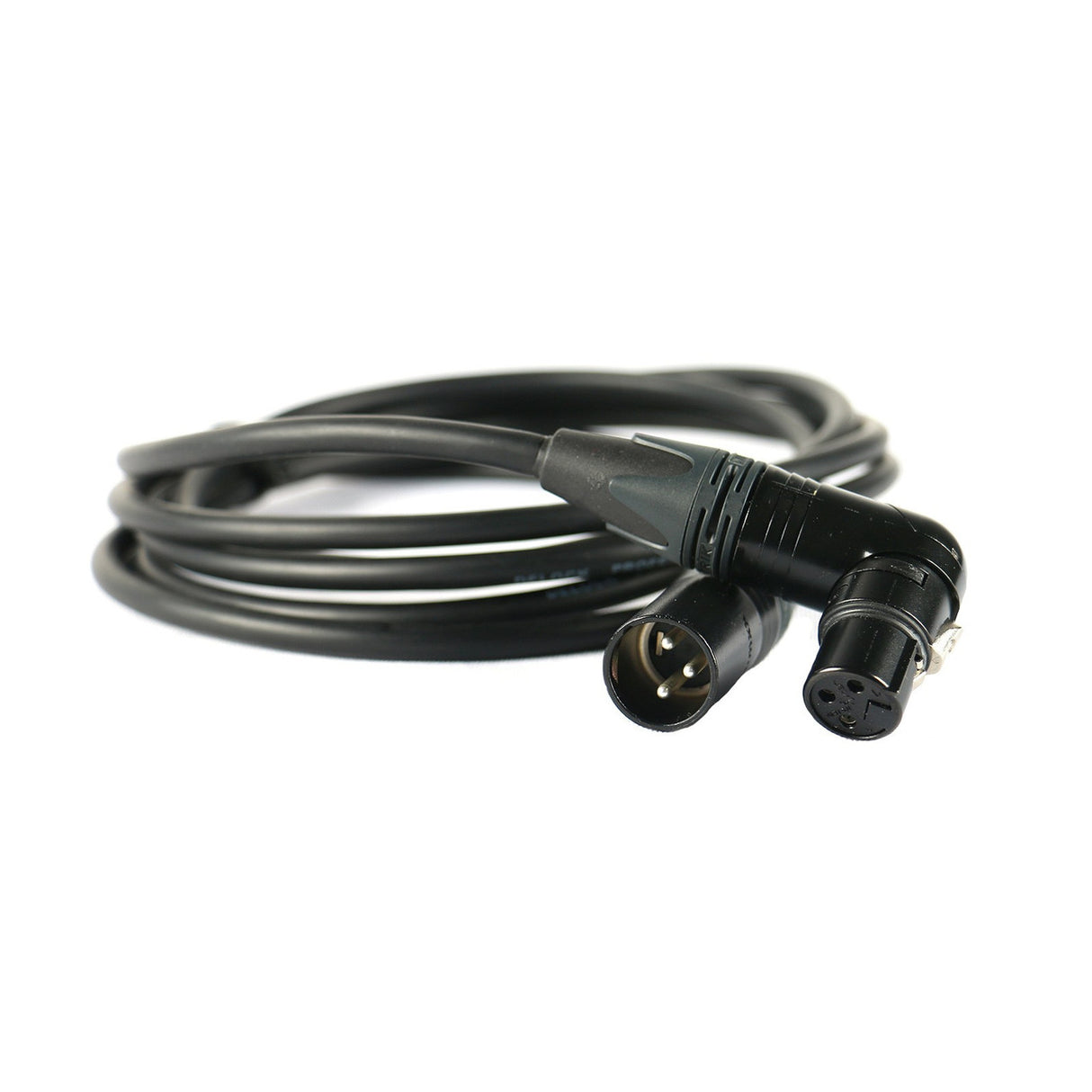 Elite Core CSM2-RAFN-10 XLR Male to XLR Right Angle Female Durable Quiet 10 Feet Mic Cable Black