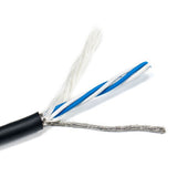 AVLGear CSM4-RAFN-10 | XLR Male to XLR Right Angle Female 10 Feet Mic Cable Blue with Blue Ring