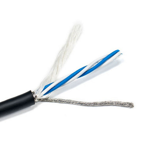 AVLGear CSM4-RAFN-10 | XLR Male to XLR Right Angle Female 10 Feet Mic Cable Blue with Blue Ring