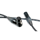 Elite Core CSM4-RAFN-30 XLR Male to XLR Right Angle Female 30 Feet Mic Cable Black