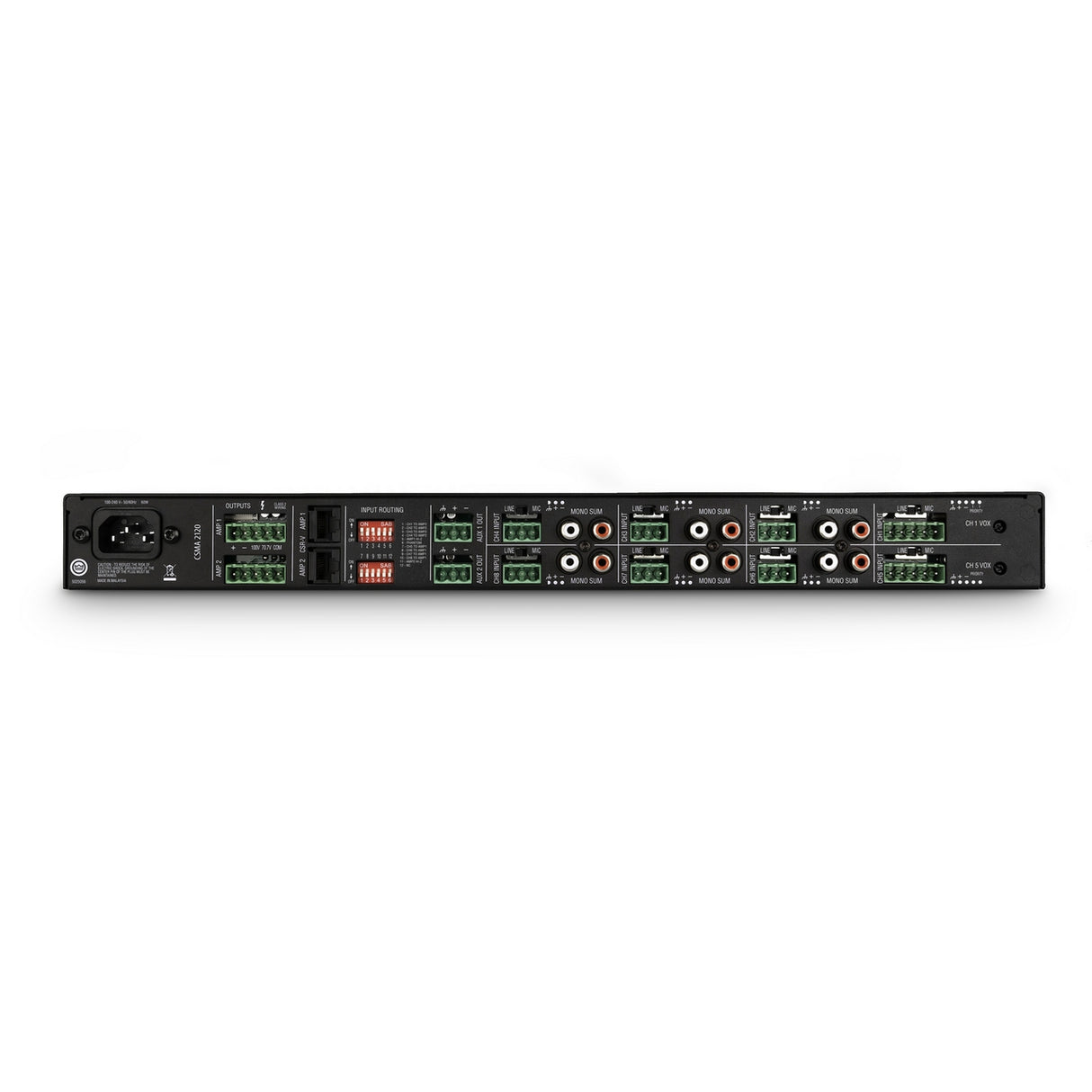 JBL CSMA2120 | 120 Watt 8 Channel Fanless Commercial Mixer Amplifier