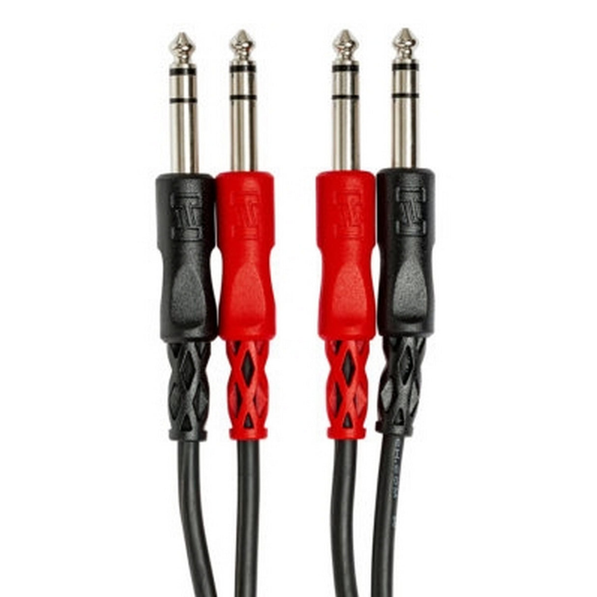 Hosa CSS-202 Dual 1/4-Inch TRS to Dual 1/4-Inch TRS Stereo Interconnect Cable, 2m