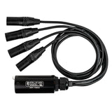 SoundTools CAT Tails female etherCON breakout to 4 male XLR