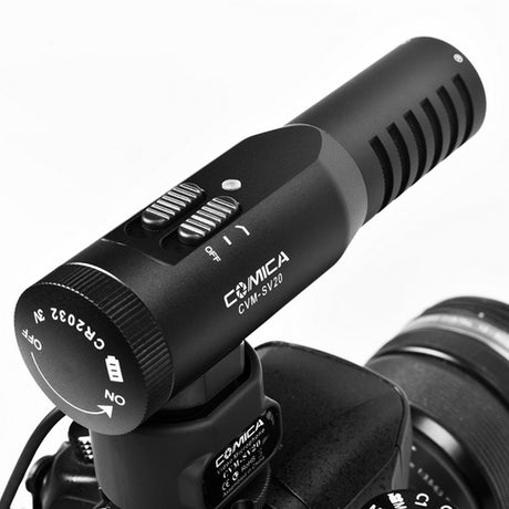 Comica CVM-SV20 Full Metal Super-Cardioid Stereo Shotgun Video Microphone