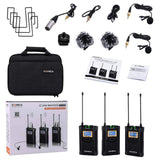 Comica CVM-WM100-PLUS Wireless Dual Microphone System and One Receiver