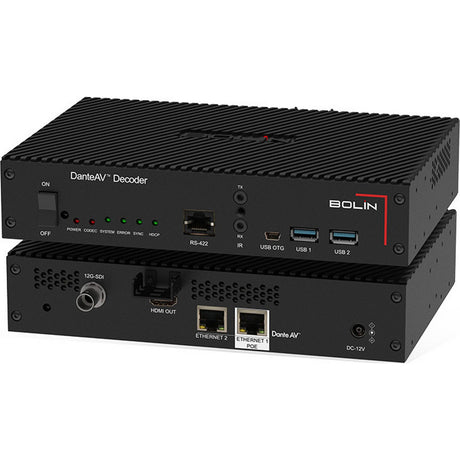 Bolin Technology D10H Dante AV RS422 to HDMI Decoder