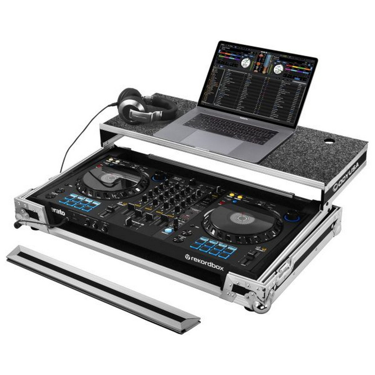 Odyssey ATA Flight Case with Glide Laptop Platform for Pioneer DDJ-FLX6