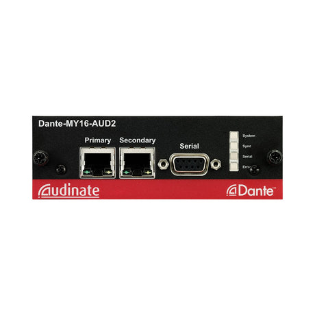 Yamaha DANTE-MY16-AUD2 | Digital Audio Networking Interface Card