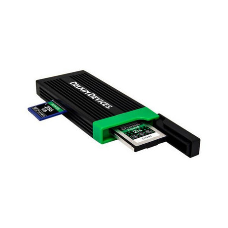 Delkin DDREADER-56 USB 3.2 CFexpress Type B and SD UHS-II Memory Card Reader