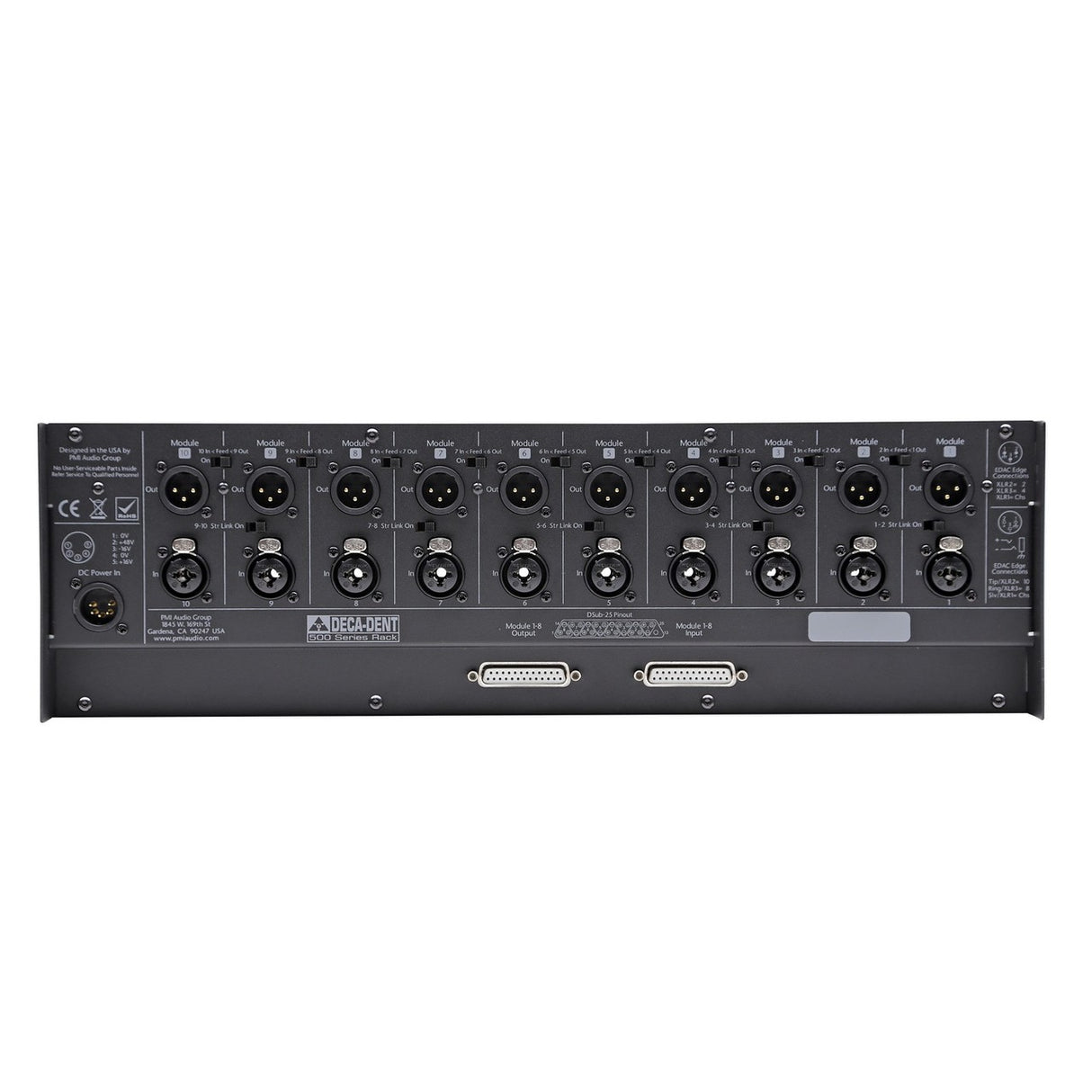 Trident Audio Developments Deca Dent 500 Series Chassis 10 Space Rack Mount Chassis