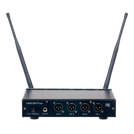 VocoPro Digital-QUAD-H4 4-Channel UHF Wireless Handheld Microphone System, Frequency H4