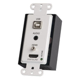 DigitaLinx DL-1H1A1U-WPKT-W 4K 10.2G HDMI and USB 2.0 Wall Plate Extender Set