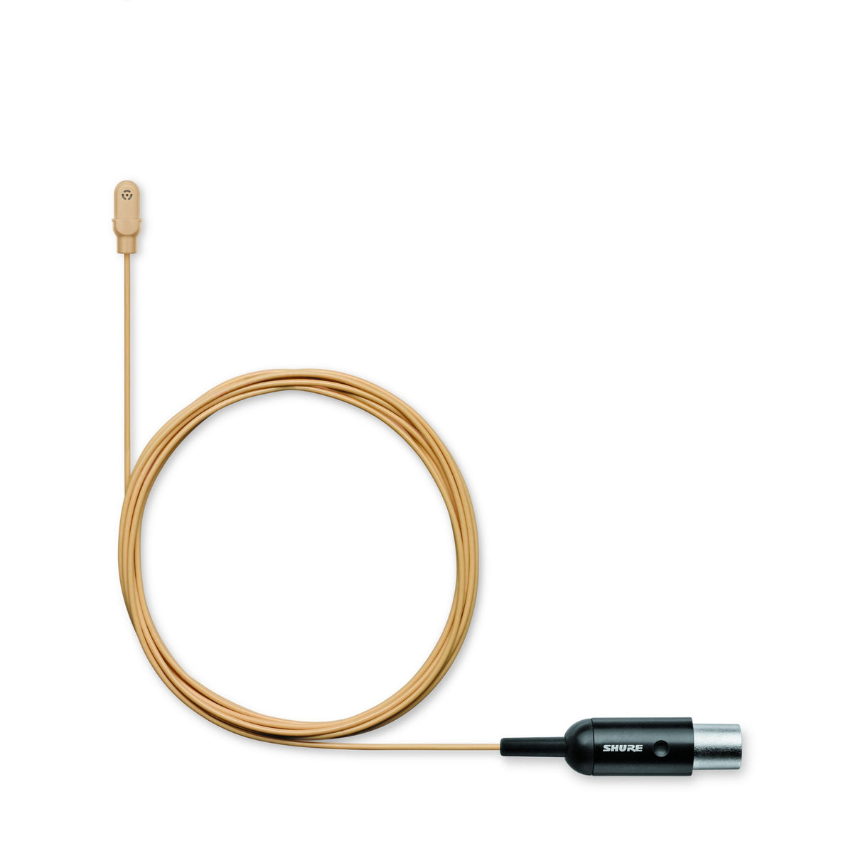 Shure DL4T/O-MTQG-A DuraPlex Omnidirectional Lavalier Microphone, Tan, MTQG Connector