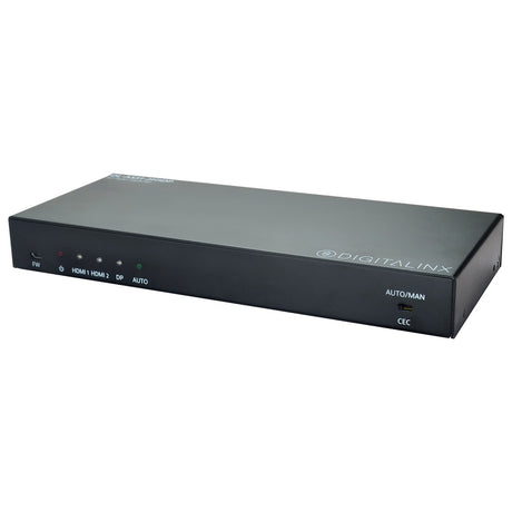 DigitaLinx DL-AS31-2H1DP | 3x1 Auto-Switcher with 2 HDMI and 1 DisplayPort Input