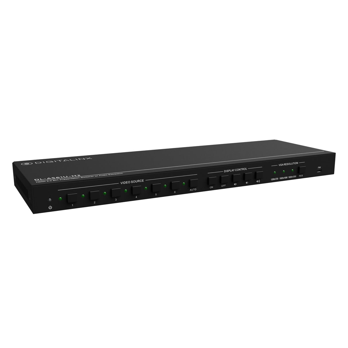 DigitaLinx DL-AS61U-H2 4K60 6 x 1 Multi-Format Presentation Switcher