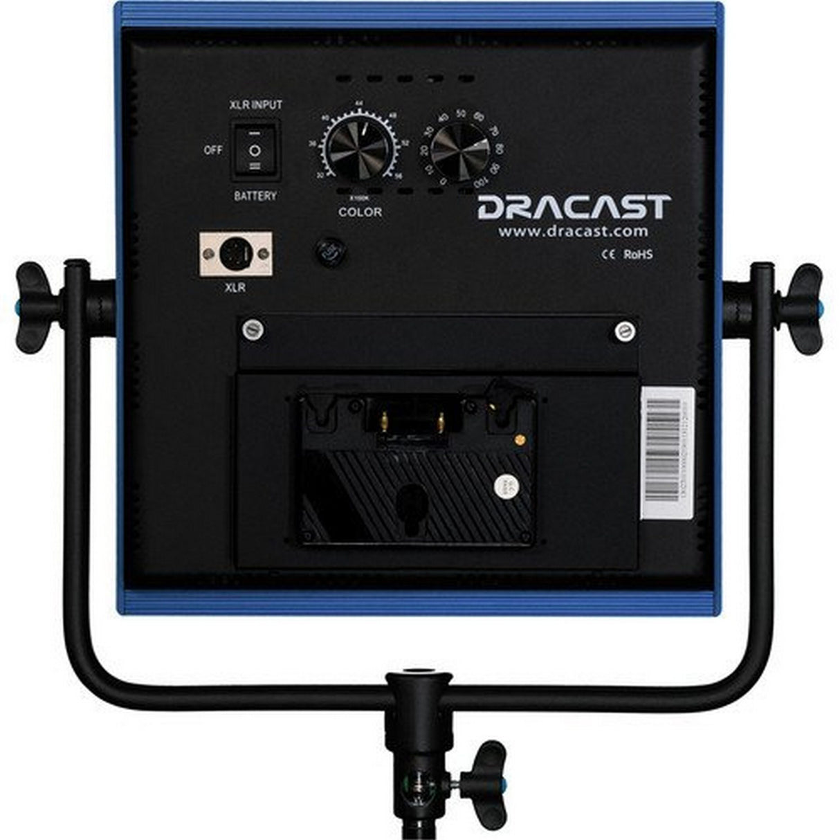 Dracast DRLK3X1000BQ LED1000 Pro Series Bi-Color 3 Light Kit with Gold Mount Battery Plates