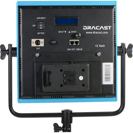 Dracast DRPL1000D2KSK LED1000 Plus Series Daylight 2 Light Kit with V-Mount and Gold Mount Battery Plates and Light Stands