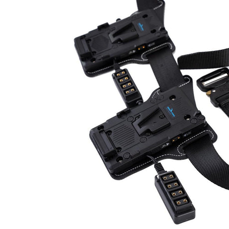 IndiPRO DVMBB3 Dual V-Mount Battery Belt with 10-Way D-Tap Outputs