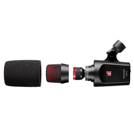 sE Electronics DynaCaster DCM6 Dynamic Broadcast Cardioid Microphone with Built-In Gain Mic Pre