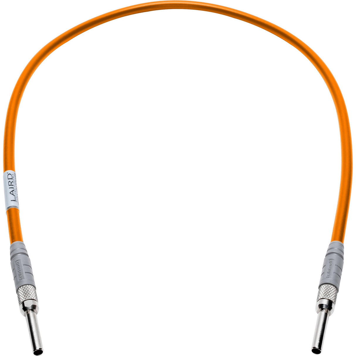 Laird MICRO-VPATCH-18IOE 12G-SDI Micro Video Patch Cable, Orange, 18-Inch