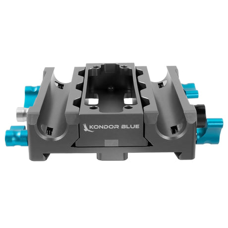 Kondor Blue LWS ARRI Bridgeplate Receiver without Camera Riser Space Gray