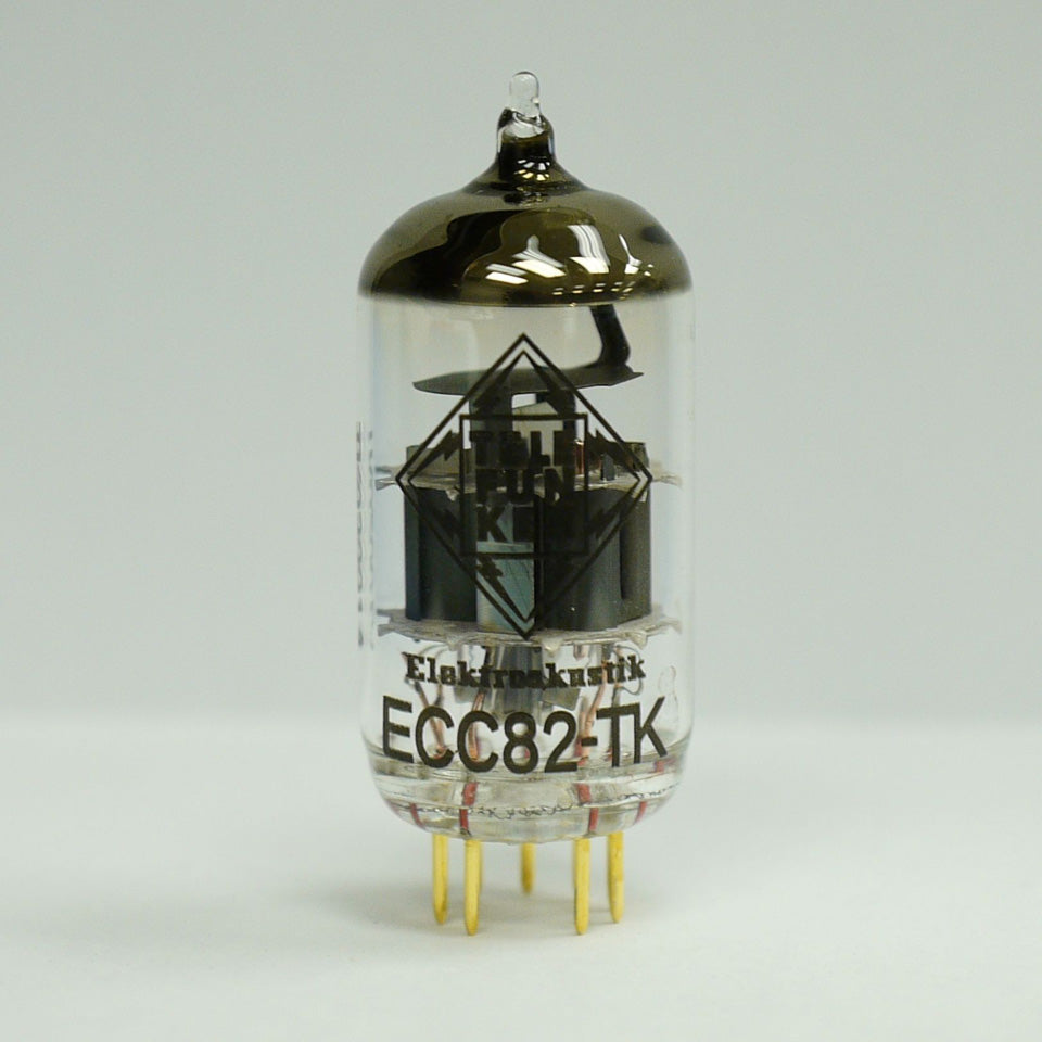 TELEFUNKEN Elektroakustik ECC82-TK | Black Diamond Series 9Pin Triode Amplifier Vacuum Tube 12AU7