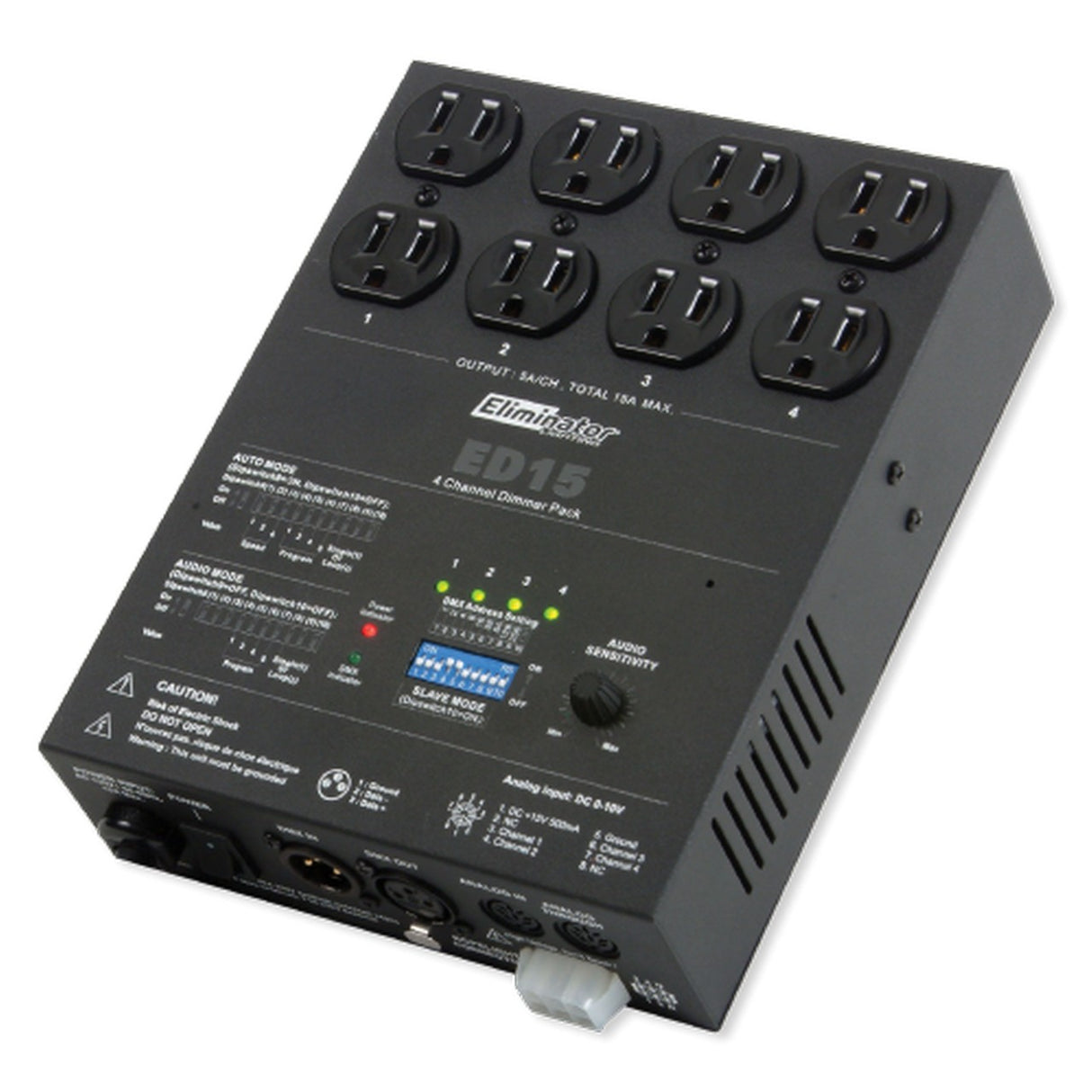 Eliminator Lighting ED15 | 4 Channel DMX Dimmer Pack